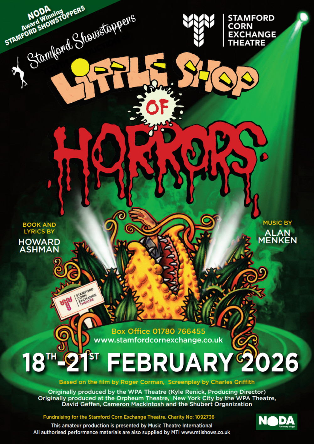 Stamford Showstoppers Little Shop Of Horrors 18 — 21 Feb 2026