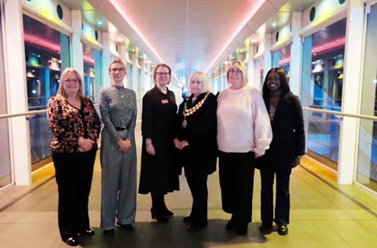 From left: Cllr Lynda Heath, Cllr Vikki Hartstean, Nancy Foster, Centre Director of Lakeside Shopping Centre; Cllr Sue Shinnick, Mayor of Thurrock, Cllr Lee Watson and Cllr Cici Manwa. Picture by Lakeside Shopping Centre