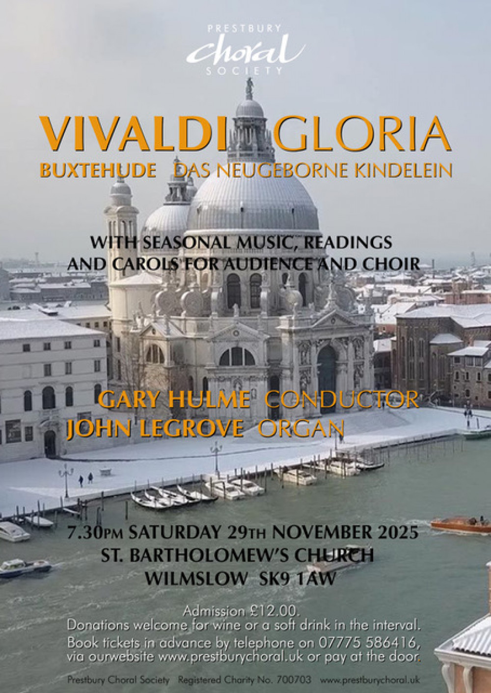 Prestbury Choral Society Yuletide Concert