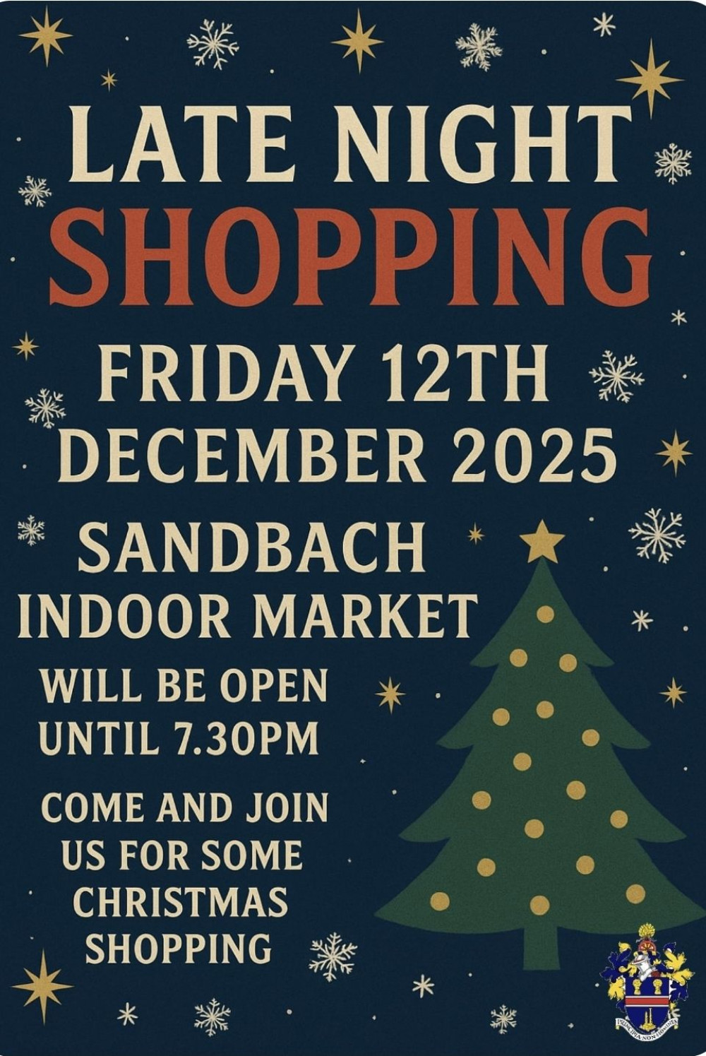 Late night christmas shopping