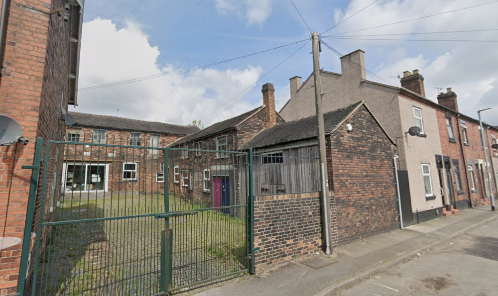 The plans would convert a vacant workshop on Anchor Place in Longton (image via Google Street View)