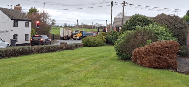 One man was taken to hospital following the collision at 9.17 am in Church Lane, Smallwood.  (Photo: Supplied by a reader) 