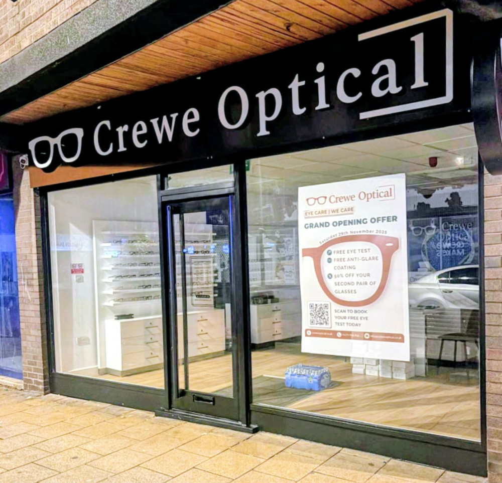 Crewe Optical, 66 Market Street, will officially open at 10am on Saturday 29 November, becoming the only independent opticians in the town centre (Photo: Ryan Parker).