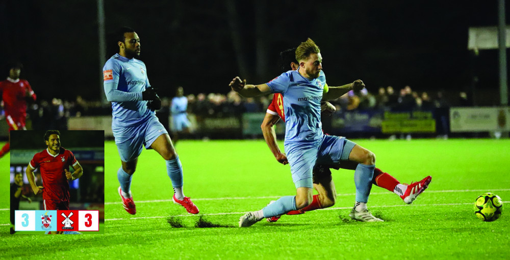 Suley Zuhdu scored twice, including the late equaliser. Pictures by KicksandClicks.