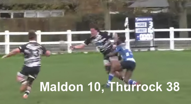 Malachy Watts-Adams delivers a perfectly timed pass for Grant Scott to go over and score.
