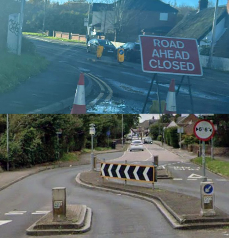 A road closure on Pilgrims Lane is causing problems in North Stifford. 