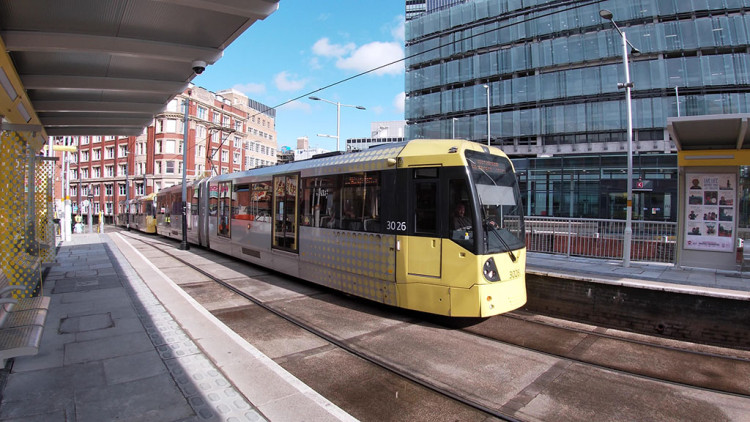 (A new tram-train route could make use of the underused line between Denton and Stockport, connecting the town centre and Reddish South to the tram network Image - Transport for Greater Manchester)