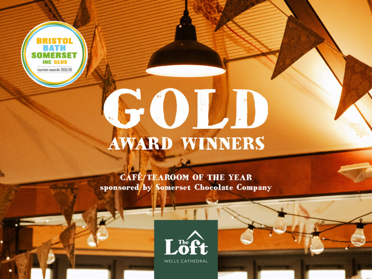 The Loft Café at Wells Cathedral wins Gold at the 2025/26 Bristol, Bath, and Somerset Tourism Awards for its warm welcome, quality, and scenic views.