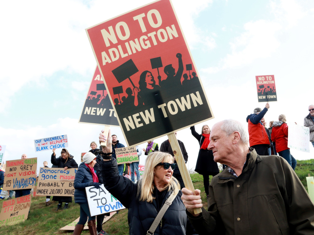 Councillors Michael Gorman and Nick Mannion have been urged to resign after seemingly showing support for plans to build thousands of homes in Adlington (Credit: SWNS)