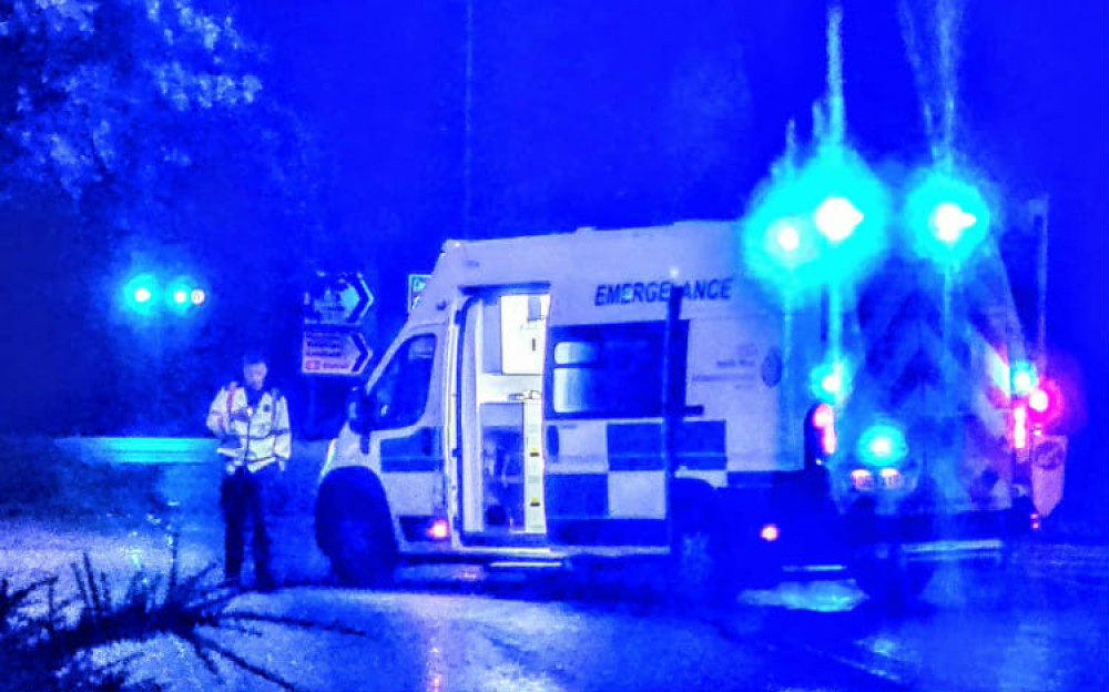 A photo of North West Ambulance Service. At around 8.30pm on Friday 28 November, police received reports of a single vehicle collision on Eardswick Lane (Photo: Nub News).