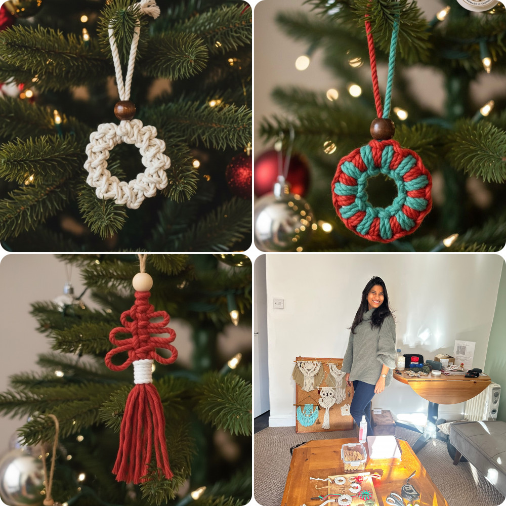 Macrame Christmas Ornaments Workshop