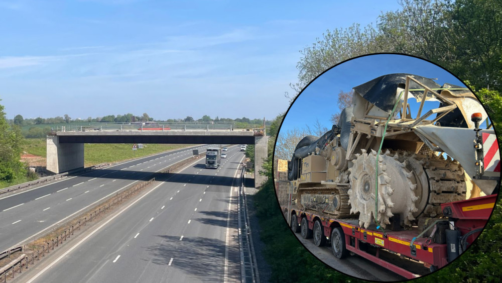 Work is nearly ready to resume at the A46 Stoneleigh Junction (images via Nub News / WCC)