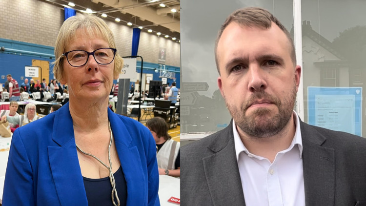 Cllr Jane Ashworth (left) responds after Jonathan Gullis (right) joins Reform UK (images via LDRS)