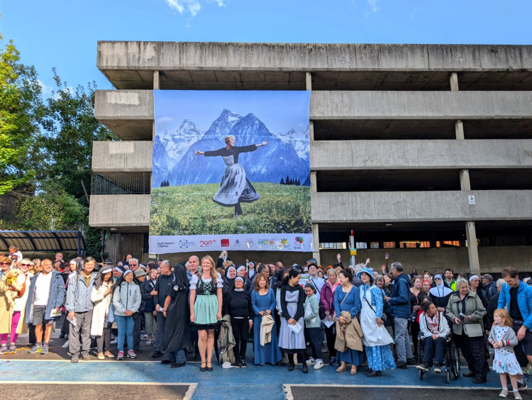 The Community Brain celebrated the film’s six-decade milestone with a similar singalong in Decca Records’ former hometown of New Malden earlier this year (Credit: The Community Brain)