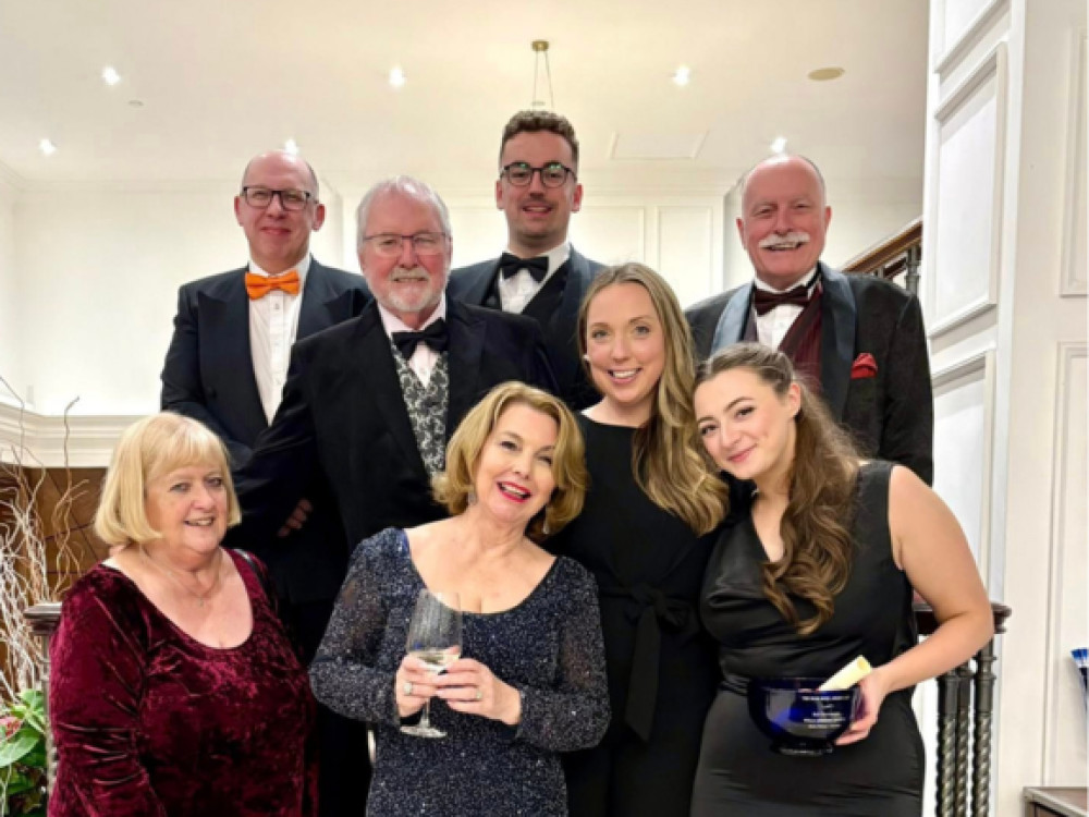 Wells Little Theatre members at the Rose Bowl Awards 2025