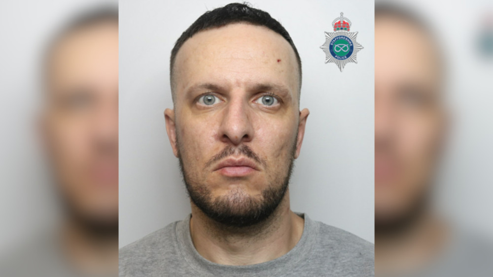 Sean Philip Vincent was sentenced to two years in prison at Stoke-on-Trent Crown Court (image via Staffordshire Police)