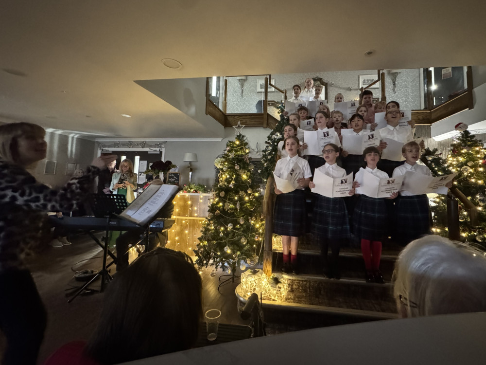 The Christmas light switch on at Shoemaker Place took place on Friday (image via Borough Care)