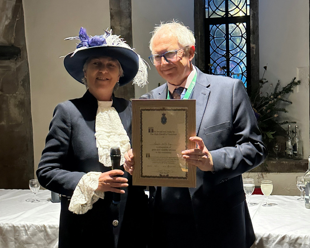 The High Sheriff of Somerset and Arnold Wills, Chair of WCCT