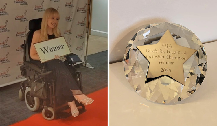 Dr Deborah Lawson was named Disability, Equality and Inclusion Champion at the National Female Business Awards (Credit: Supplied)