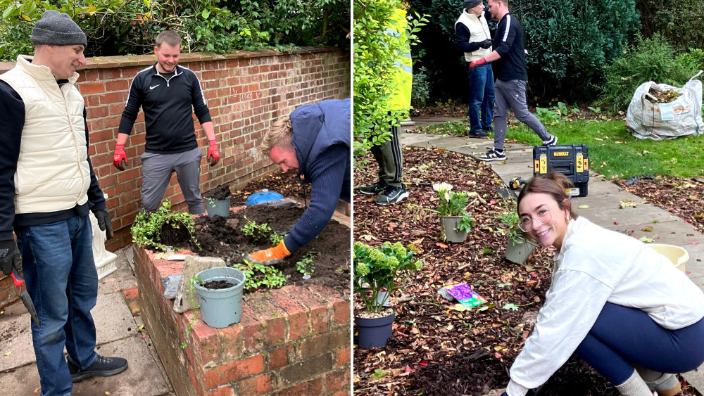 National Gas' cyber security team volunteered at Waverley day centre (image supplied)