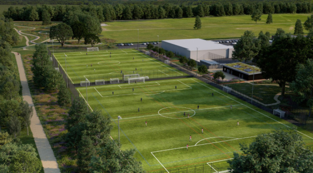 How the Belhus sports pitches might look