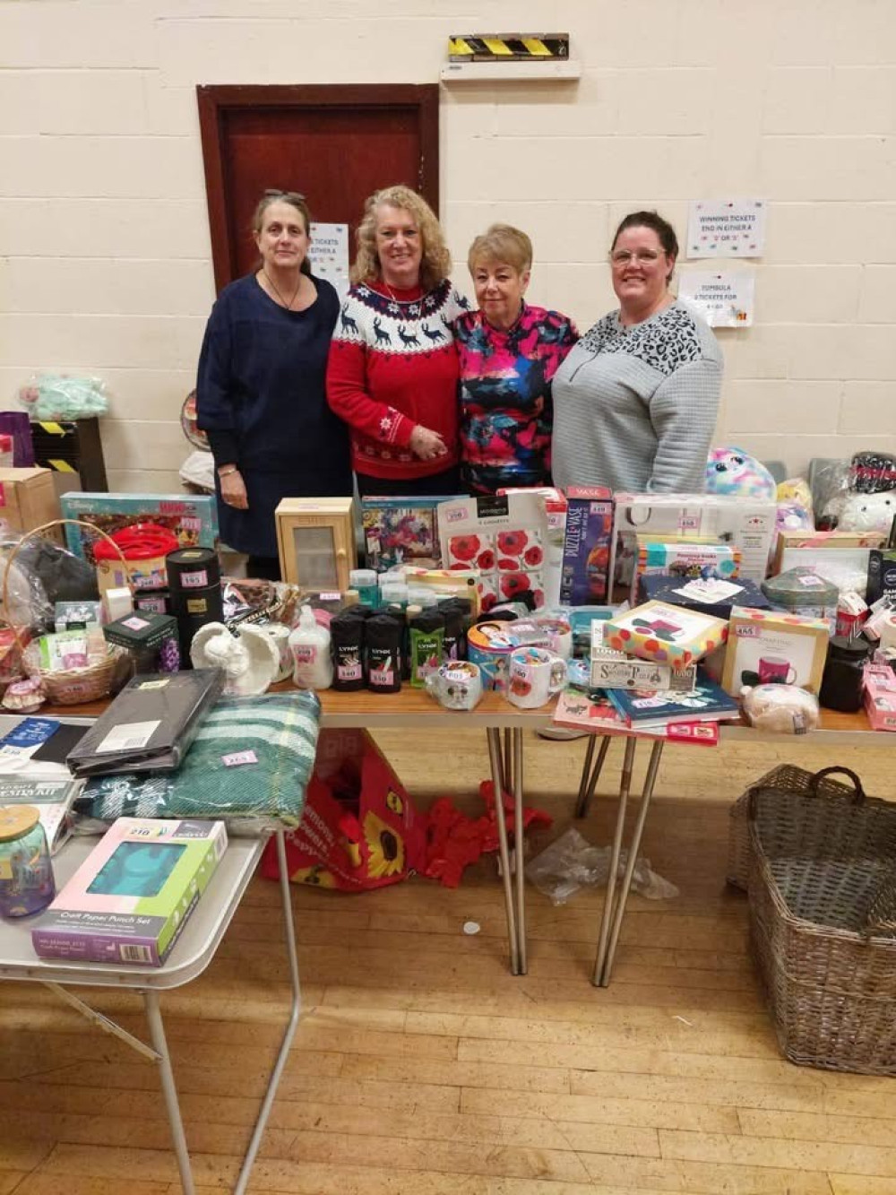 Help was on hand in the hall.