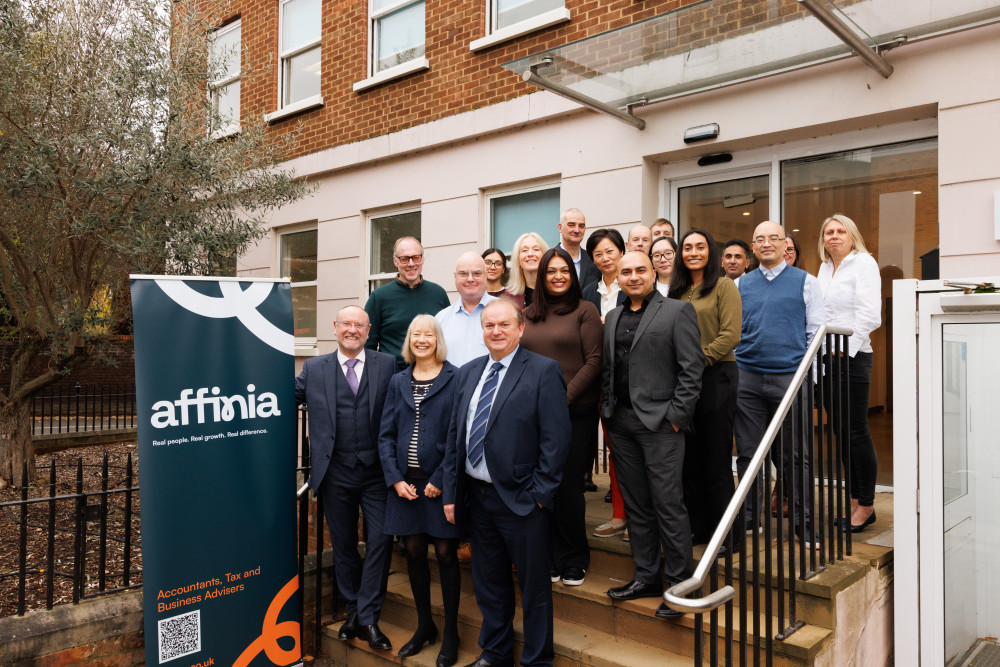 The Affinia team outside the Richmond office (credit: Affinia).