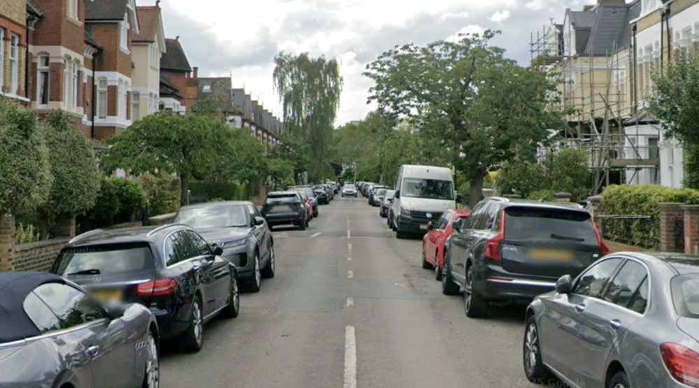 A 'human error' has seen a tree on Priory Road, Kew cut down instead of one in Ealing (credit: Google Maps).