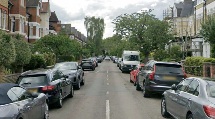 A 'human error' has seen a tree on Priory Road, Kew cut down instead of one in Ealing (credit: Google Maps).