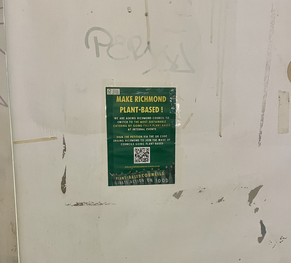 A petition is calling on Richmond Council to 'lead by example' by switching to plant-based food and drink in its offices and public venues (credit: Richmond Nub News).