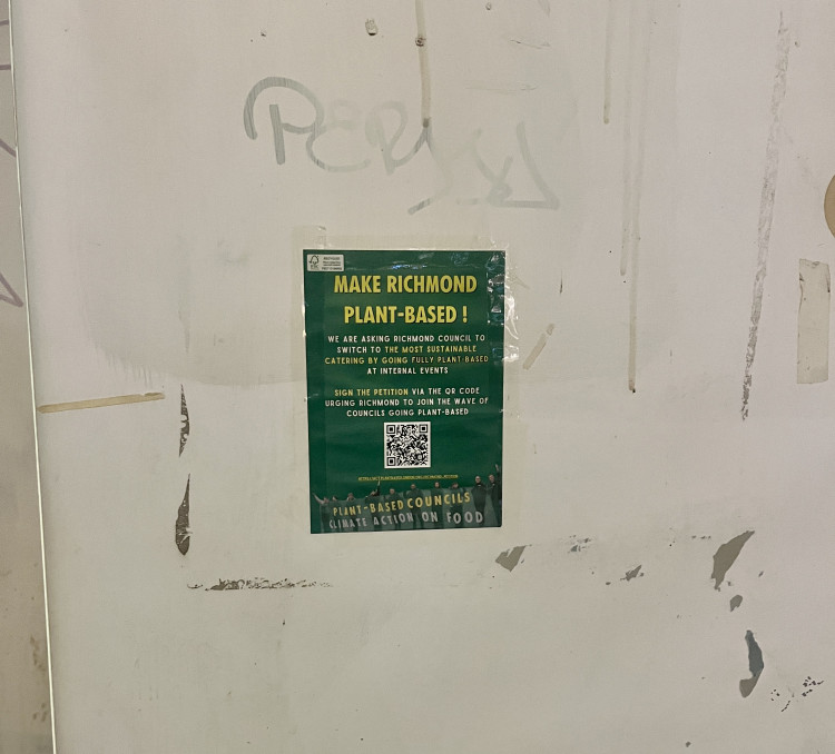 A petition is calling on Richmond Council to 'lead by example' by switching to plant-based food and drink in its offices and public venues (credit: Richmond Nub News).