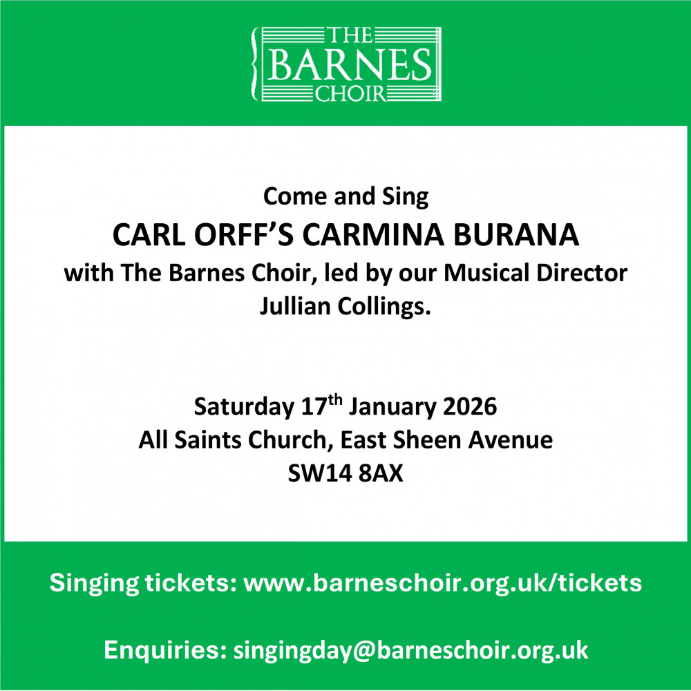 THE BARNES CHOIR - Come and Sing Carl Orff’s Carmina Burana