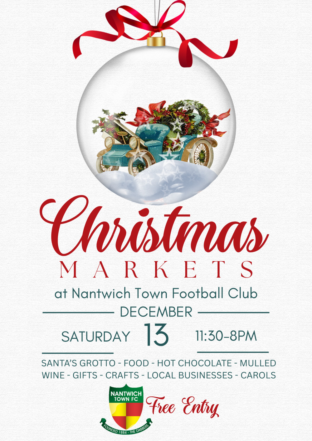 Nantwich Town FC Christmas Markets