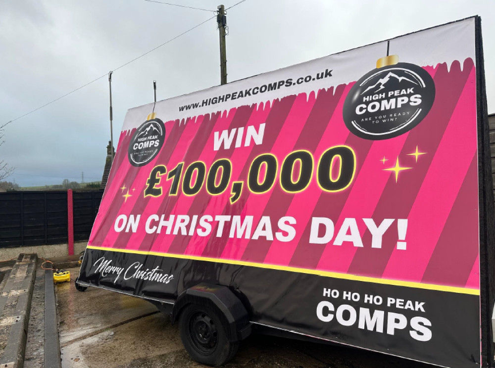 High Peak Comps - a Buxton-based business - will be hosting their biggest ever prize draw for £100,000 on Christmas Day (Image - High Peak Comps / Alexander Greensmith)