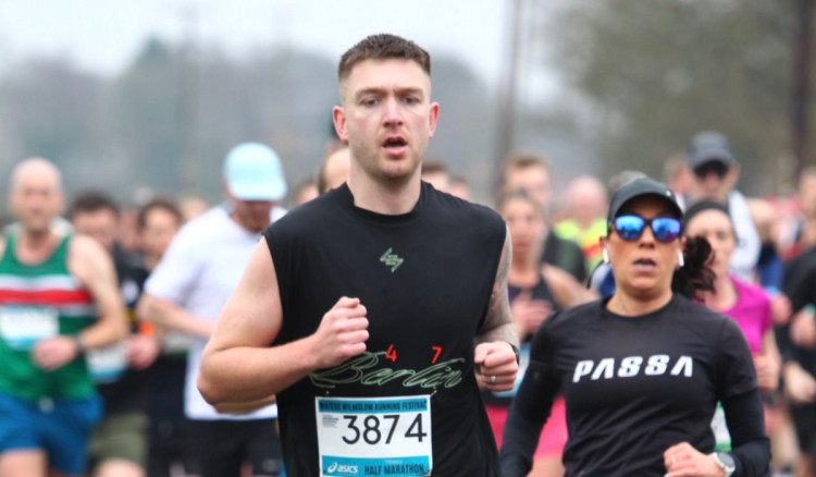 Tom Stott is nearing the finish of his 500 days of 10ks challenge (Credit: Supplied)