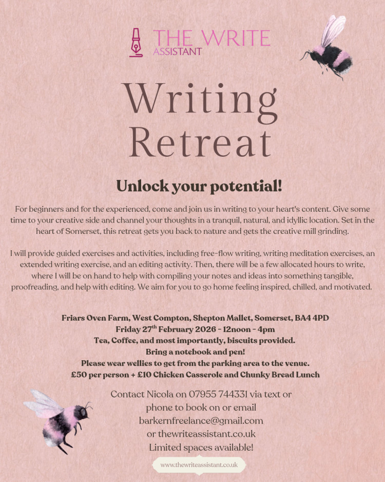 Writers Retreat Day with The Write Assistant 