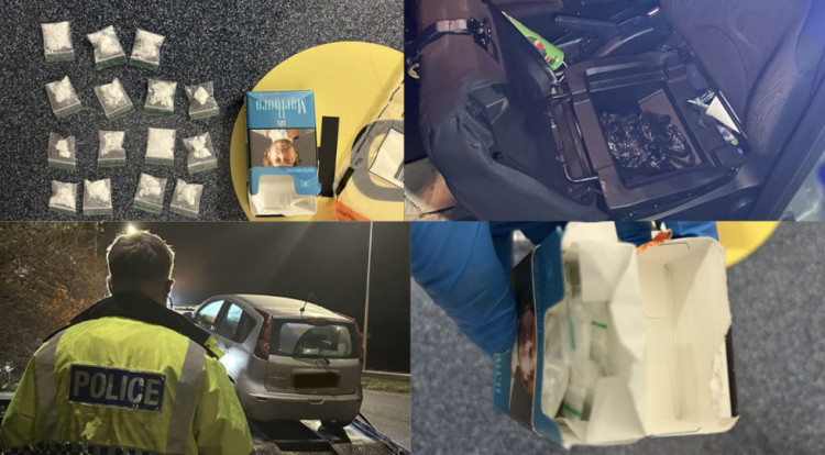 The incident occurred on the evening of 6 December (images via Leamington Police) 