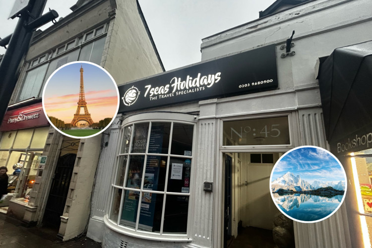 7 Seas Holidays is located in 45 Victoria Rd, Surbiton KT6 4JL (Credit: Tilly O'Brien)