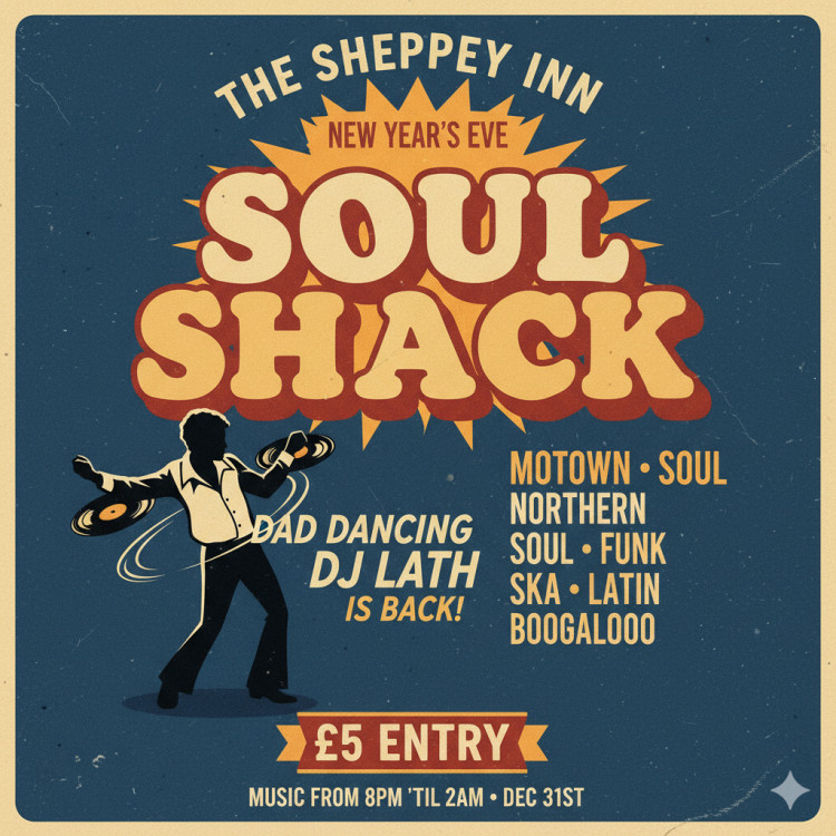 NEW YEARS EVE SHEPPEY SOUL SHACK 