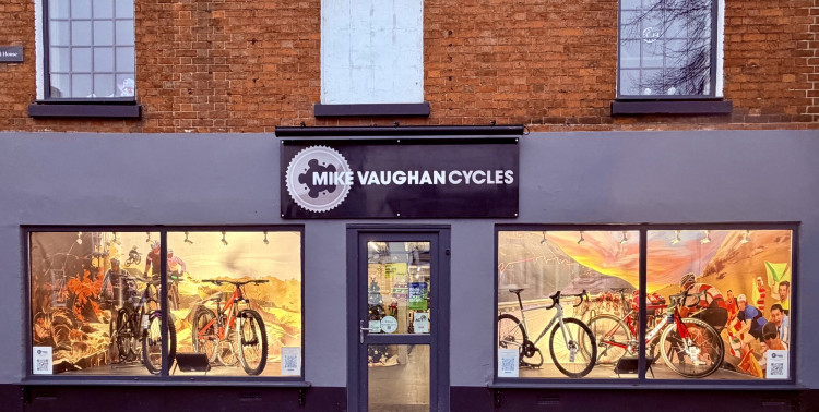 The new displays at Mike Vaughan Cycles (image supplied)