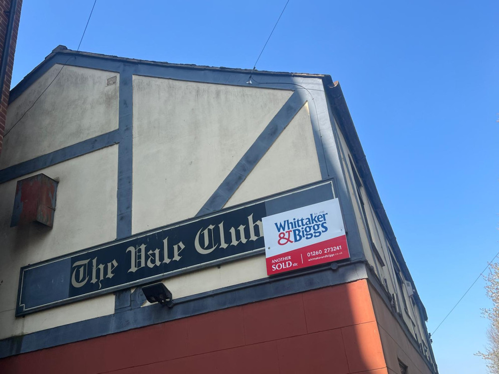 The Vale Club in Congleton is set to be turned into an 11-bed HMO (Credit: Nub News)