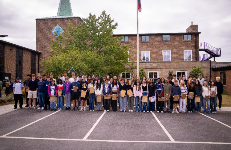 Students celebrate record GCSE results in August (Image supplied)