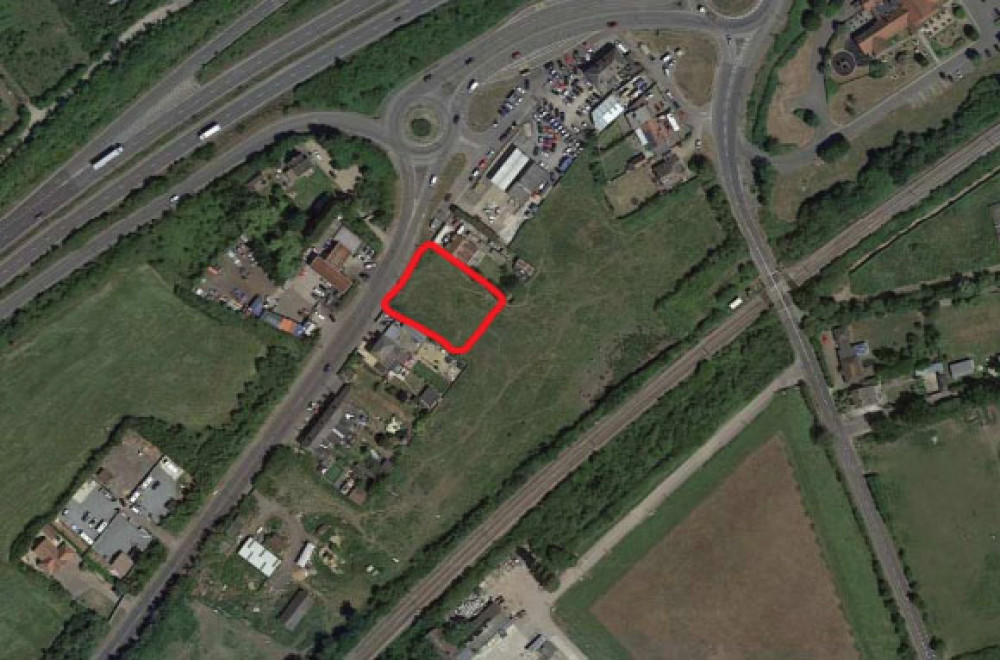 The 'small parcel' of land will have three large homes built on it. 