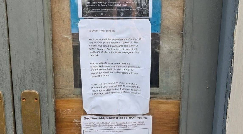 The Mendip Inn, once a busy A37 pub near Oakhill, now stands empty and occupied by squatters.