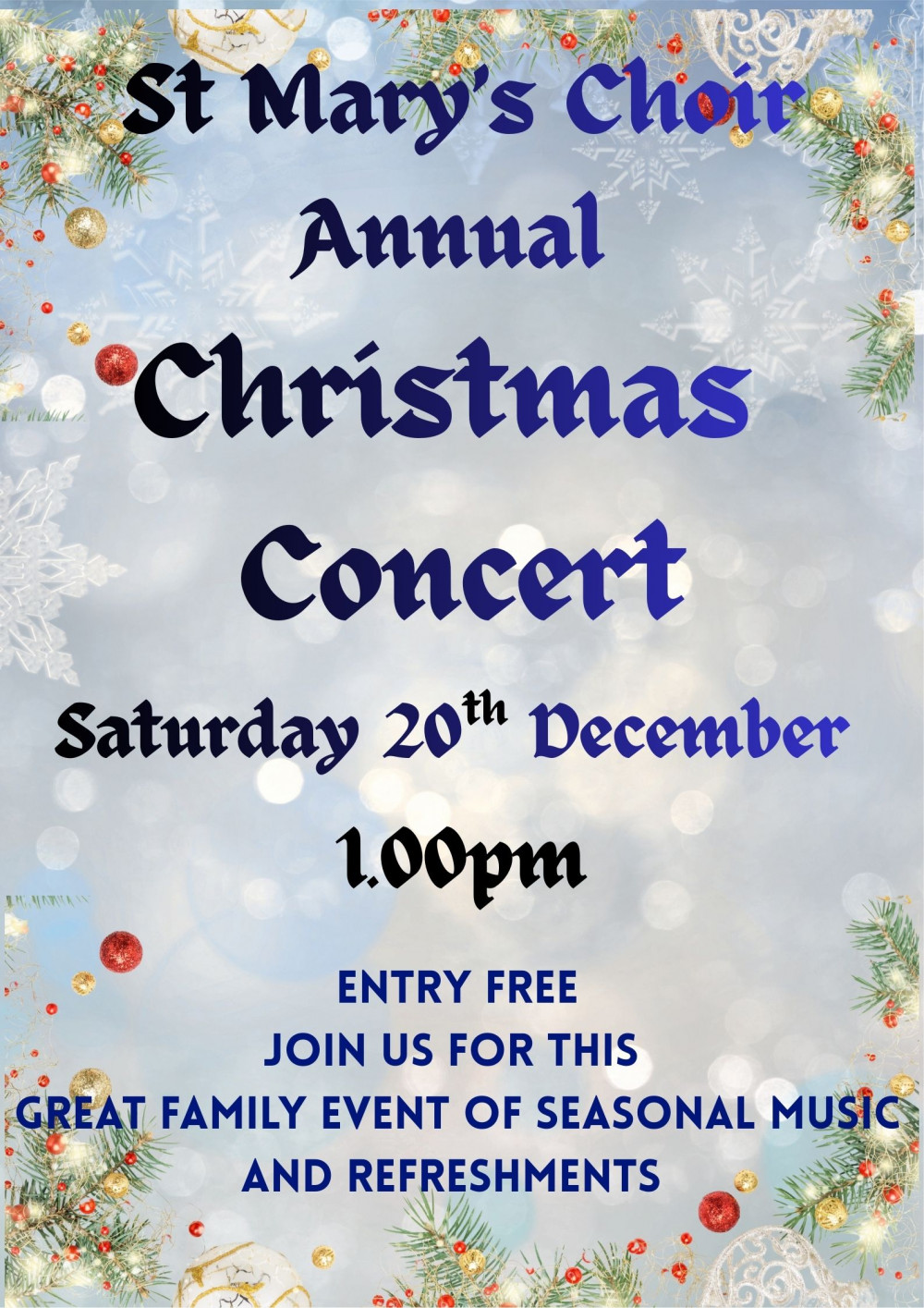 St Mary's Choir Annual Christmas Concert