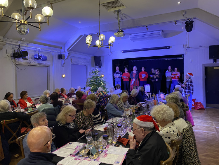 More than 50 older residents enjoyed carol singing at the annual St Margarets Fair Senior Citizens Dinner (credit: Image supplied).