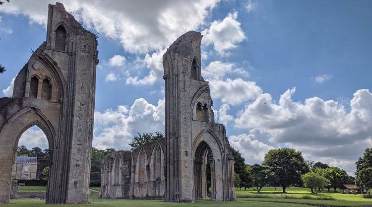 Glastonbury Abbey’s new visitor centre was funded by the National Lottery Heritage Fund as part of the Town Deal.