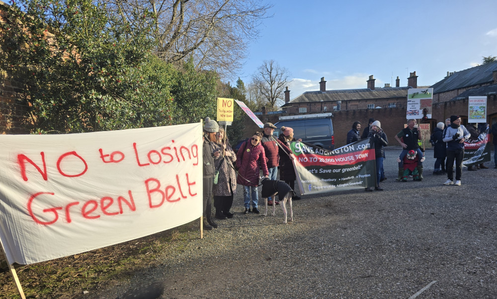 Cheshire East Council has voted unanimously to oppose plans for a new town of up to 20,000 homes at Adlington (Credit: LDRS)