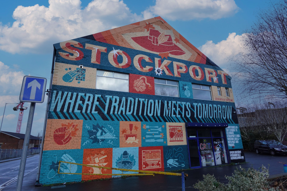 The mural adorns the side of Kingston House, near King Street West (Image - Clear as a Bell)