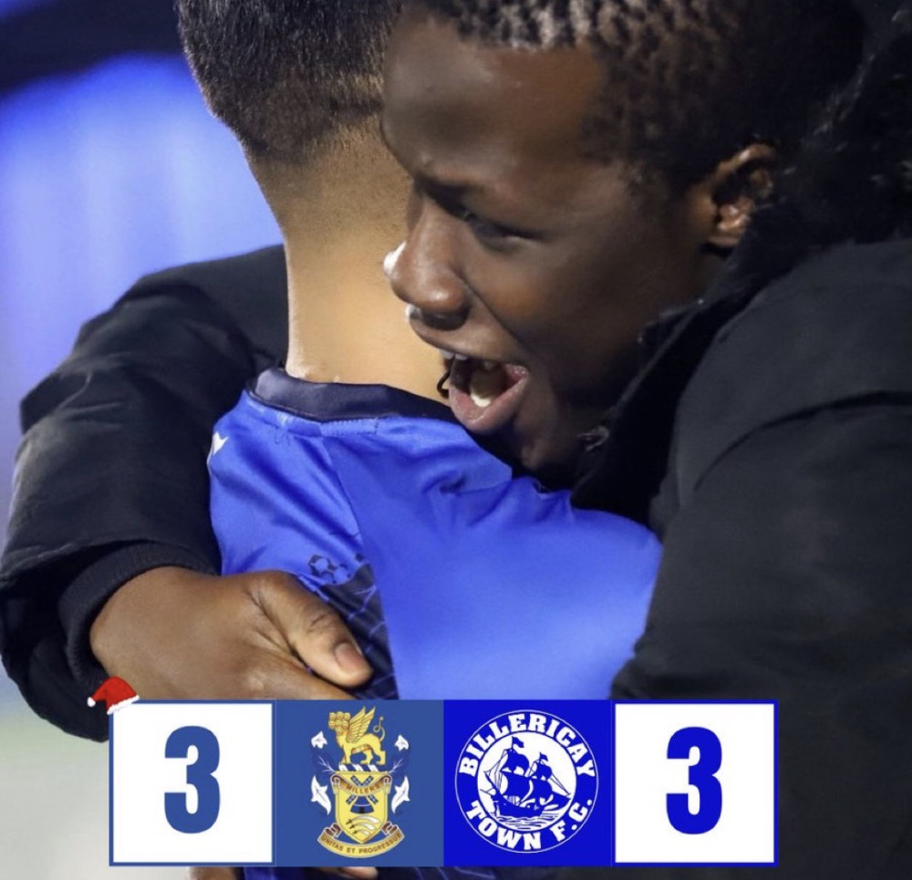 Hugs for hat-trick hero Chris Harris